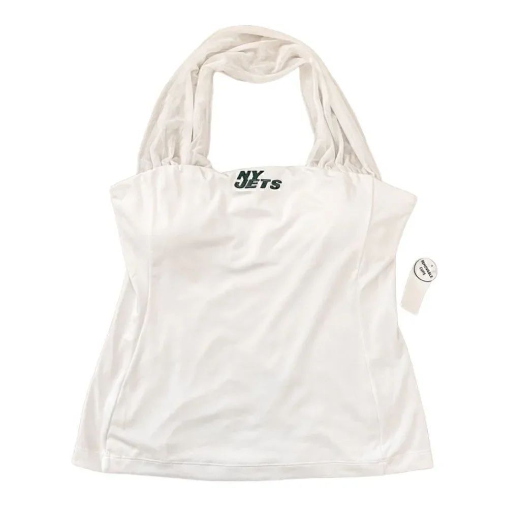 New York Jets NFL Women’s Halter Game Day Top White Size L NWT